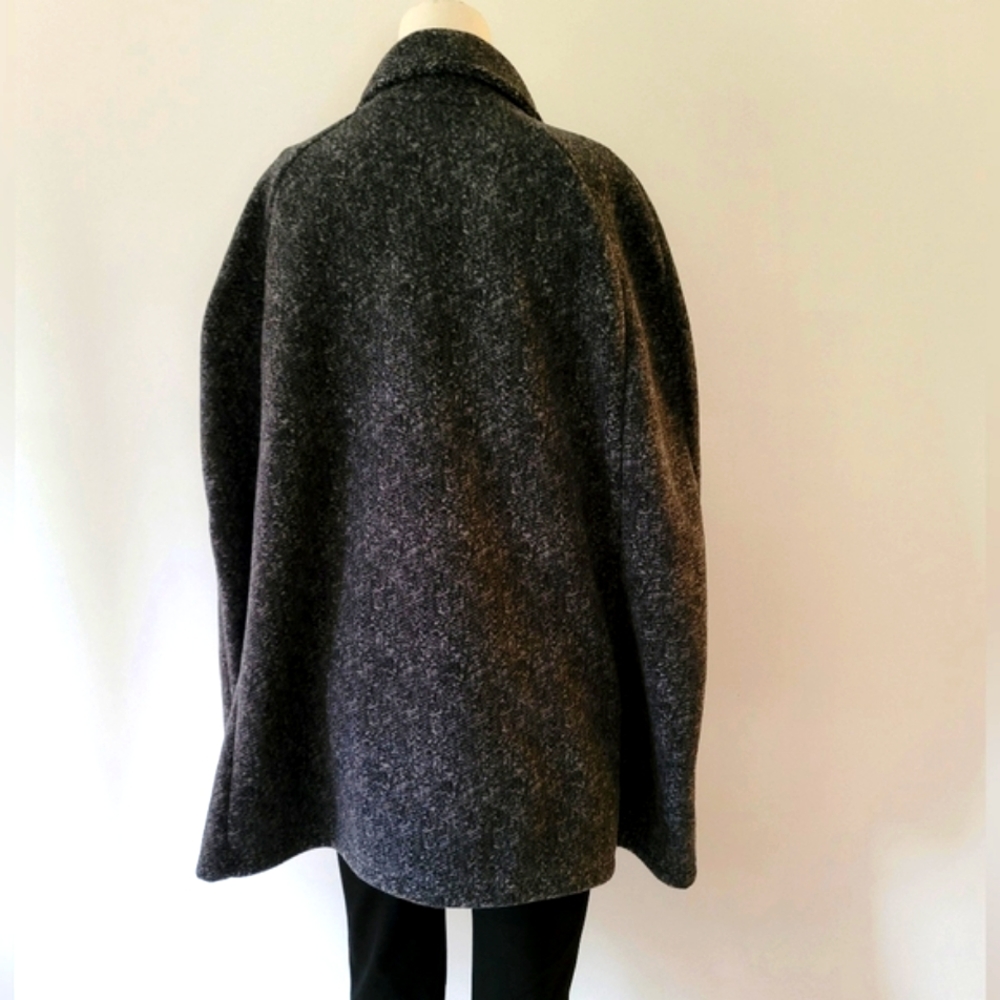 Marina Luna Women's Double-Breasted Sleeveless Cape Coat Size L/XL - Picture 2 of 14